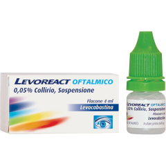 levoreact collirio oftalmico 0,5mg/ml 4ml 